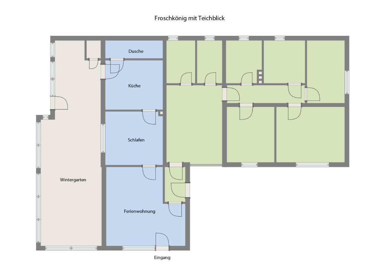 شقة Froschkoenig Mit Teichblick Trendelburg المظهر الخارجي الصورة